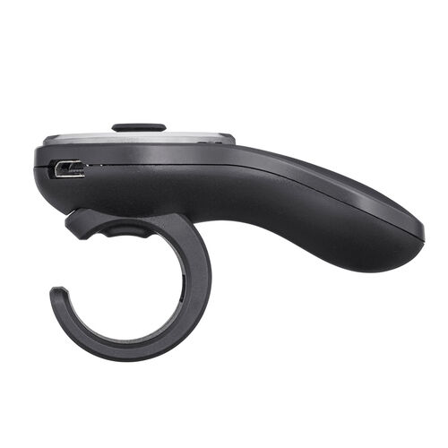 スティック搭載 リングマウス（Bluetooth接続・5ボタン・USB充電式・フィンガーマウス・マットブラック）