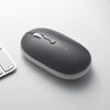 Bluetoothマウス（薄型・ダークグレー・静音・マルチペアリング・高速充電・Type-C 充電式・かわいい・おしゃれ・ワイヤレス・無線・軽い・フラット）