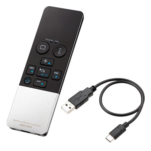 空中マウス（Bluetooth・充電式・タッチパッド付きマウス・ハンディマウス・ごろ寝マウス・寝たまま・おすすめ・iPhone・iPad・Android・メディア掲載）MABT188 サンワサプライ