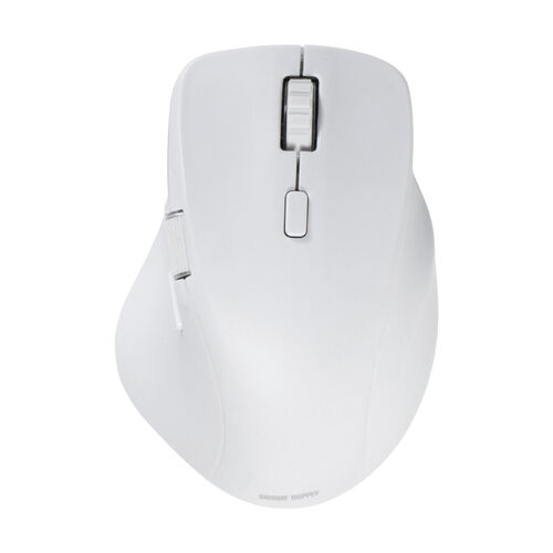 ワイヤレスマウス(Bluetooth・充電式・おすすめ・おしゃれ・人気・マルチペアリング・静音・ワイヤレス・DPI切替・ホワイト）MABT191W