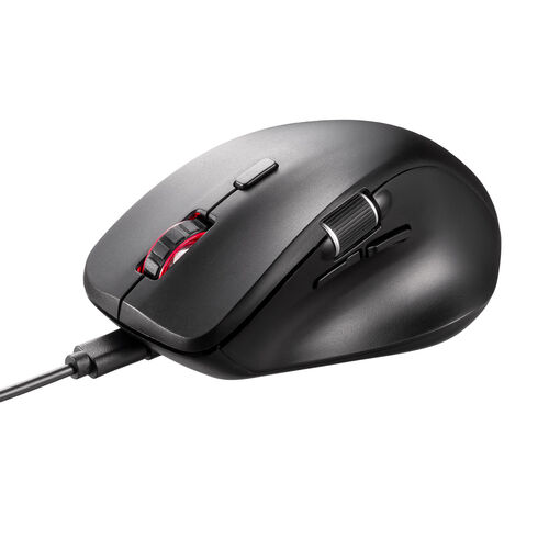 ワイヤレスマウス(Bluetooth・充電式・おすすめ・おしゃれ・人気・マルチペアリング・静音・ワイヤレス・DPI切替・ブラック）MABT191