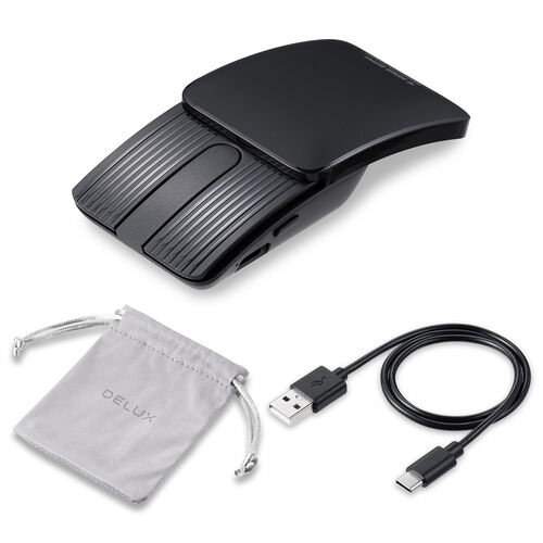 ワイヤレスマウス(Bluetooth・充電式・おすすめ・おしゃれ・人気・コンパクト・小型・4ボタン・静音・持ち運び・出張・スリム・軽量・ブラック） MABT192BK