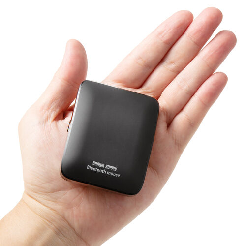 ワイヤレスマウス(Bluetooth・充電式・おすすめ・おしゃれ・人気・コンパクト・小型・4ボタン・静音・持ち運び・出張・スリム・軽量・ブラック） MABT192BK