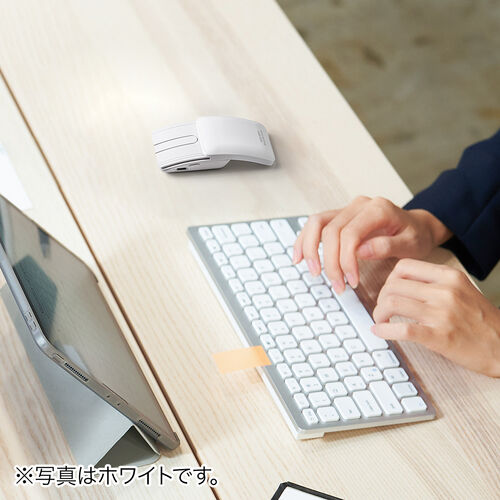 ワイヤレスマウス(Bluetooth・充電式・おすすめ・おしゃれ・人気・コンパクト・小型・4ボタン・静音・持ち運び・出張・スリム・軽量・ブラック） MABT192BK