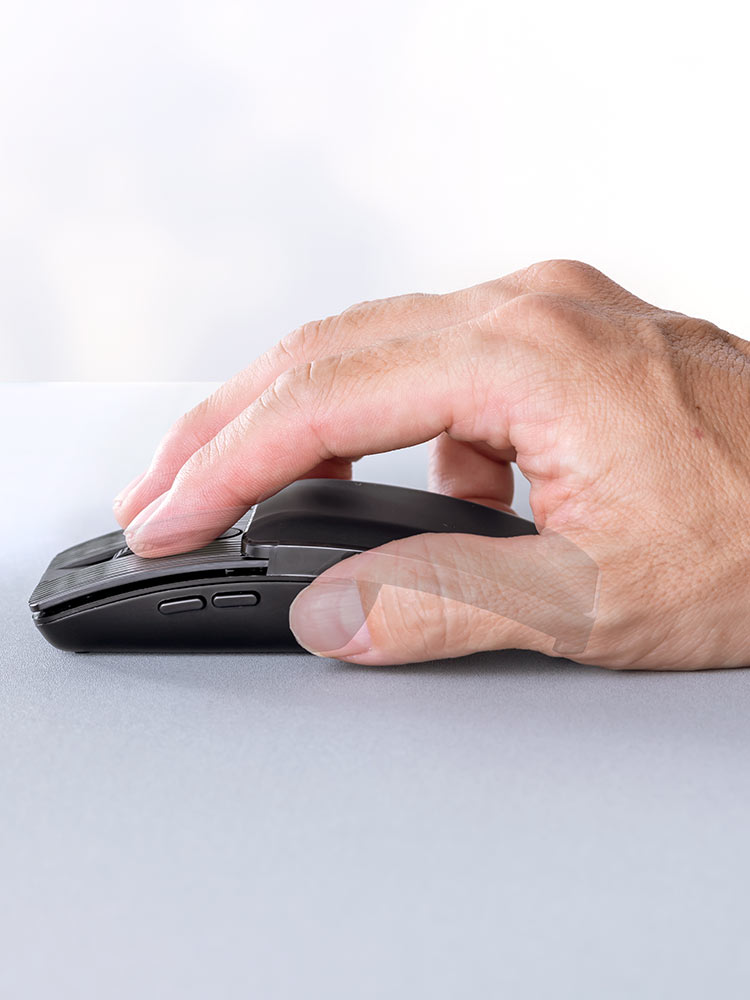 小型マウス｜折りたたみ・Bluetooth・静音・持ち歩き・ブラック