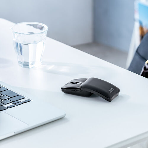 小型マウス｜折りたたみ・Bluetooth・静音・持ち歩き・MABT206BK