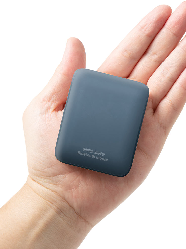 小型マウス｜折りたたみ・Bluetooth・静音・持ち歩き・ブルー