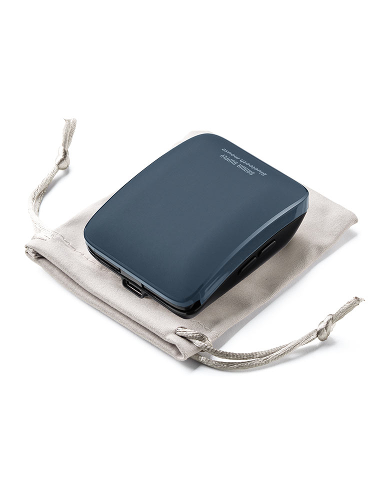 小型マウス｜折りたたみ・Bluetooth・静音・持ち歩き・ブルー