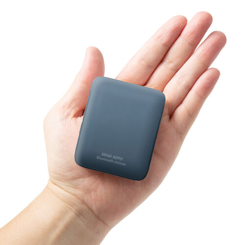 小型マウス｜折りたたみ・Bluetooth・静音・持ち歩き・ブルー