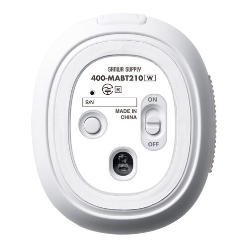 マウス（超小型・Bluetooth・ワイヤレス・ストラップ付き・5ボタン・充電式・持ち運び・無線・モバイルマウス・コンパクト・マルチペアリング・miniclip・ホワイト）