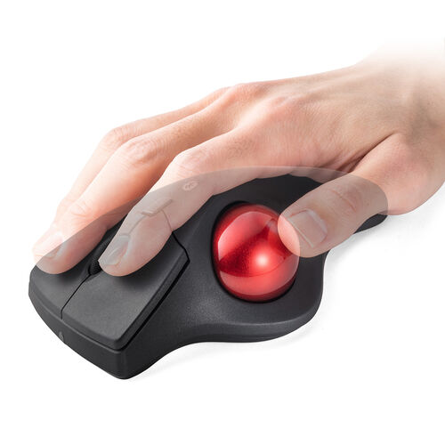 ワイヤレスマウス(Bluetooth・充電式・おすすめ・おしゃれ・人気・トラックボールマウス・静音・3ボタン・電池式・ブラック） MABTTB41