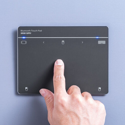 タッチパッド（Bluetooth・有線・両対応・振動機能・USB・トラックパッド・ワイヤレス・薄型・高精度・スクリーンキーボード・ジェスチャー機能・Windows専用・ガンメタリック）