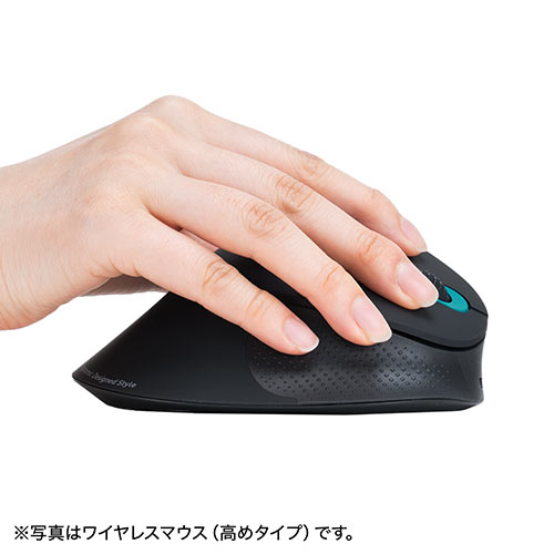 有線エルゴマウス 有線マウス 静音ボタン 5ボタン エルゴノミクス 低め