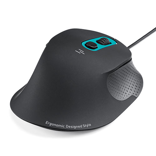 有線エルゴマウス 有線マウス 静音ボタン 5ボタン エルゴノミクス 低め