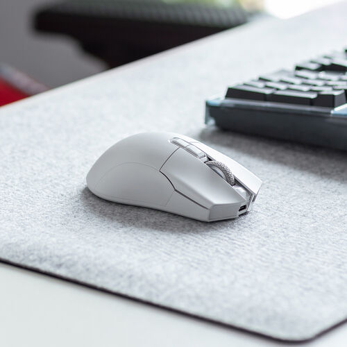 ゲーミングマウス（AIR LIGHT・超軽量 66g・Bluetooth・有線・ワイヤレス・マウス・PAW3395センサー・26000DPI・無線・充電・ホワイト）