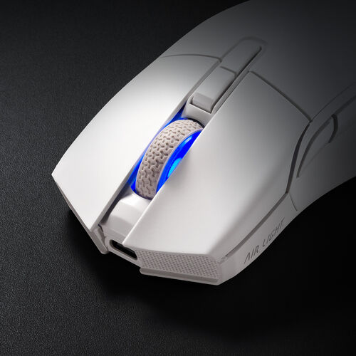 ゲーミングマウス（AIR LIGHT・超軽量 66g・Bluetooth・有線・ワイヤレス・マウス・PAW3395センサー・26000DPI・無線・充電・ホワイト）