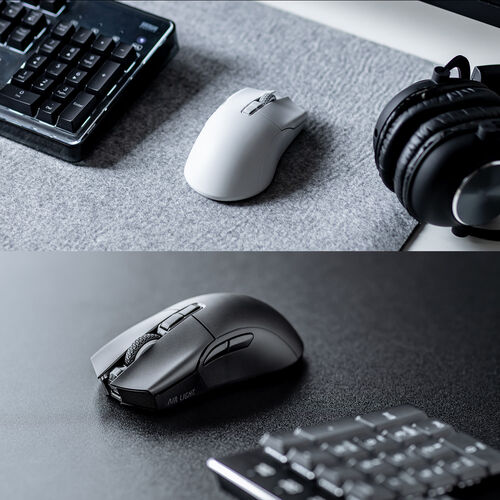 ゲーミングマウス（AIR LIGHT・超軽量 66g・Bluetooth・有線・ワイヤレス・マウス・PAW3395センサー・26000DPI・無線・充電・ホワイト）
