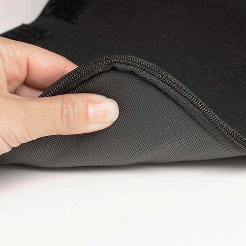 マウス収納ケース（マウスパッド付き・小物収納・マルチケース・リストレスト付き・小物収納付き・ブラック）