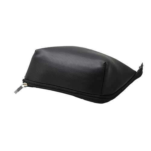 マウス収納ケース（マウスパッド付き・小物収納・マルチケース・リストレスト付き・小物収納付き・ブラック）