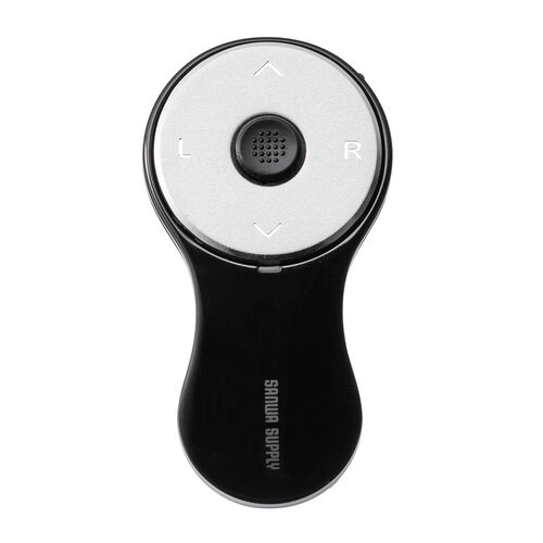 リングマウス（フィンガーマウス・プレゼンマウス・ワイヤレス・5ボタン・ドラッグ＆ドロップ対応・充電式・ブラック）