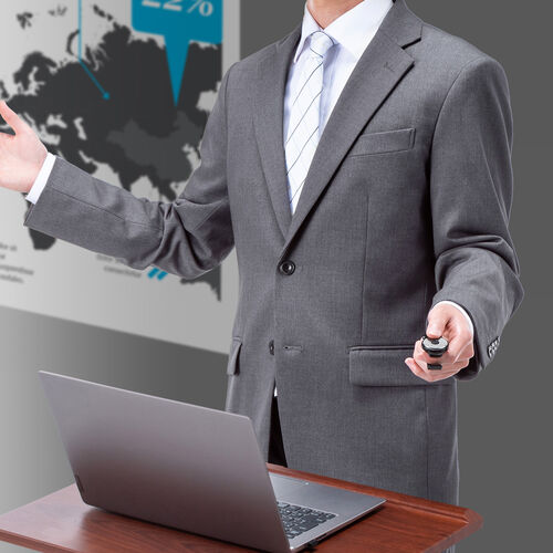 リングマウス（フィンガーマウス・プレゼンマウス・ワイヤレス・5ボタン・ドラッグ＆ドロップ対応・充電式・ブラック）