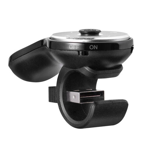 リングマウス（フィンガーマウス・プレゼンマウス・ワイヤレス・5ボタン・ドラッグ＆ドロップ対応・充電式・ブラック）