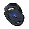 マウス(無線・ワイヤレス・2.4G・静音・ブルーLED・5ボタン・DPI切替・電池式・中型・ブラック)