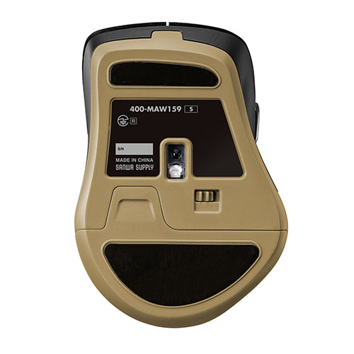 ワイヤレスマウス 小型マウス 5ボタンマウス アルミホイール 静音