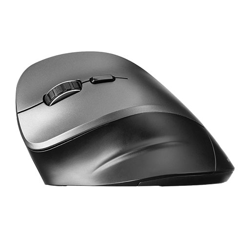 左利きマウス ワイヤレス（左手用マウス エルゴマウス 5ボタン カウント切り替え）