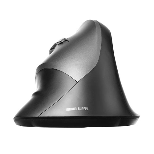 左利きマウス ワイヤレス（左手用マウス エルゴマウス 5ボタン カウント切り替え）