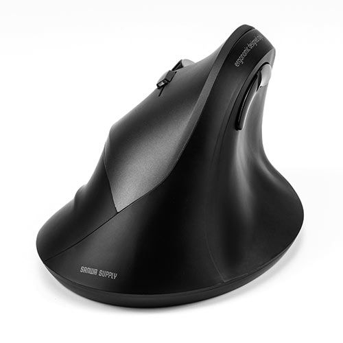 左利きマウス ワイヤレス（左手用マウス エルゴマウス 5ボタン カウント切り替え）