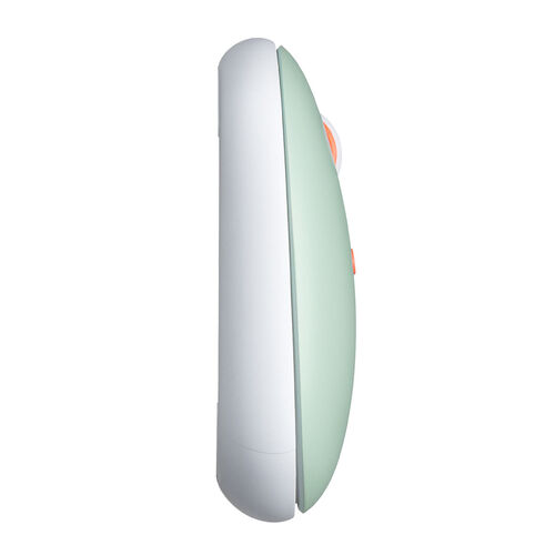 ワイヤレスマウス（薄型・ブルーグリーン・静音・USB Aレシーバー・高速充電・Type-C・充電式・かわいい・おしゃれ・軽い・フラット）