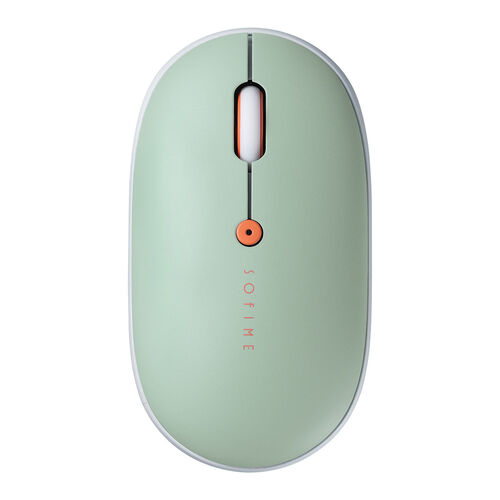 ワイヤレスマウス（薄型・ブルーグリーン・静音・USB Aレシーバー・高速充電・Type-C・充電式・かわいい・おしゃれ・軽い・フラット）