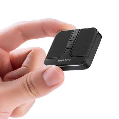 超小型ワイヤレスマウス｜静音・充電式・Bluetooth｜サンワサプライ【MAWB216BK】