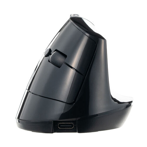 推し活マウス（ワイヤレスマウス・Bluetooth・エルゴノミクス・超高速充電・3分充電で2カ月使える・5ボタン・2.4GHz・無線・ディスプレイケース・ブラック）