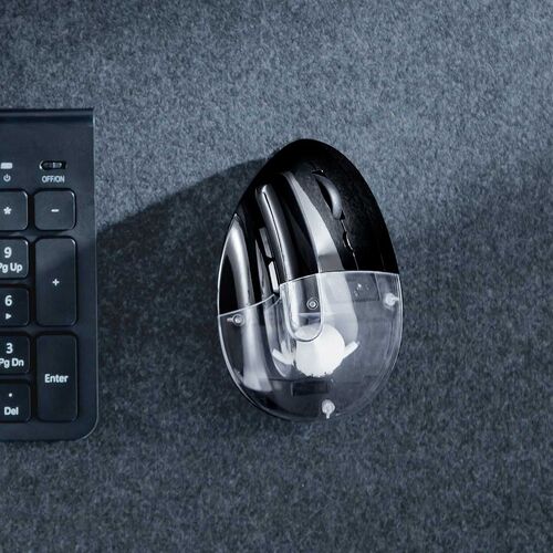 推し活マウス（ワイヤレスマウス・Bluetooth・エルゴノミクス・超高速充電・3分充電で2カ月使える・5ボタン・2.4GHz・無線・ディスプレイケース・ブラック）