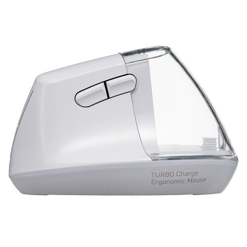 推し活マウス（ワイヤレスマウス・Bluetooth・エルゴノミクス・超高速充電・3分充電で2カ月使える・5ボタン・2.4GHz・無線・ディスプレイケース・ホワイト）