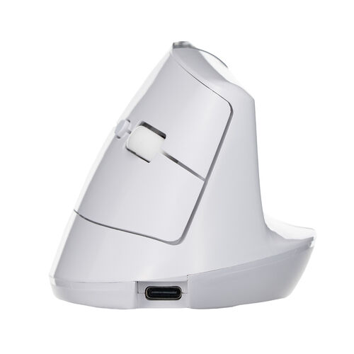 推し活マウス（ワイヤレスマウス・Bluetooth・エルゴノミクス・超高速充電・3分充電で2カ月使える・5ボタン・2.4GHz・無線・ディスプレイケース・ホワイト）