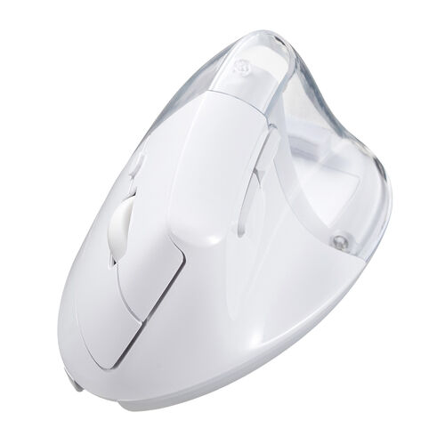 推し活マウス（ワイヤレスマウス・Bluetooth・エルゴノミクス・超高速充電・3分充電で2カ月使える・5ボタン・2.4GHz・無線・ディスプレイケース・ホワイト）
