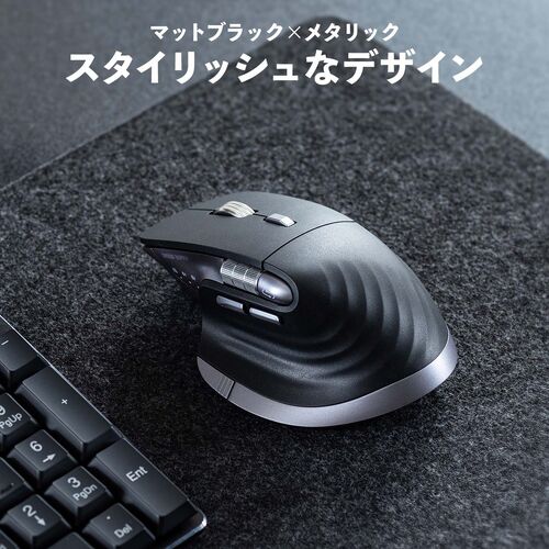 ワイヤレスマウス（VELZA・サイドホイール/高速スクロール・Bluetooth/2.4GHz・無線・静音・PAW3809・左右スクロール・Mac対応・戻る/進む・USB-C・充電式・高機能）