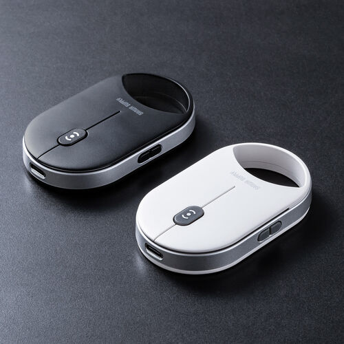 ワイヤレスマウス（超小型・Bluetooth・超薄型・静音・充電式・5ボタン・無線・持ち運び・モバイルマウス・携帯マウス・ミニマウス・コンパクト・ブラック）