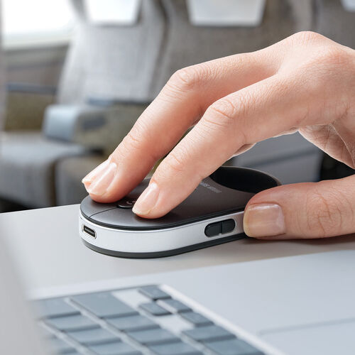 ワイヤレスマウス（超小型・Bluetooth・超薄型・静音・充電式・5ボタン・無線・持ち運び・モバイルマウス・携帯マウス・ミニマウス・コンパクト・ブラック）