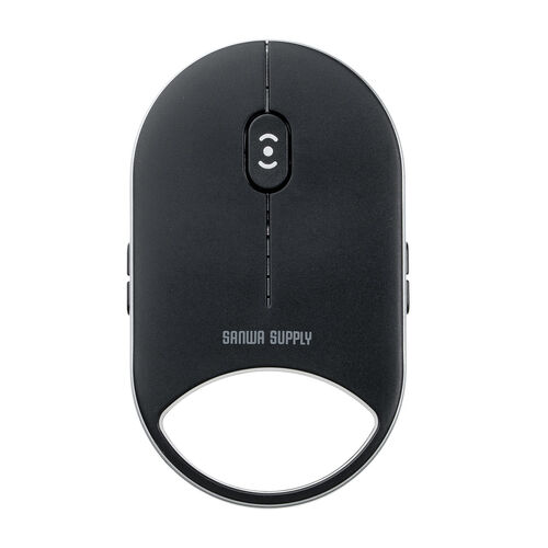 ワイヤレスマウス（超小型・Bluetooth・超薄型・静音・充電式・5ボタン・無線・持ち運び・モバイルマウス・携帯マウス・ミニマウス・コンパクト・ブラック）