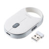 ワイヤレスマウス（超小型・Bluetooth・超薄型・静音・充電式・5ボタン・無線・持ち運び・モバイルマウス・携帯マウス・ミニマウス・コンパクト・ホワイト）