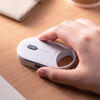 ワイヤレスマウス（超小型・Bluetooth・超薄型・静音・充電式・5ボタン・無線・持ち運び・モバイルマウス・携帯マウス・ミニマウス・コンパクト・ホワイト）