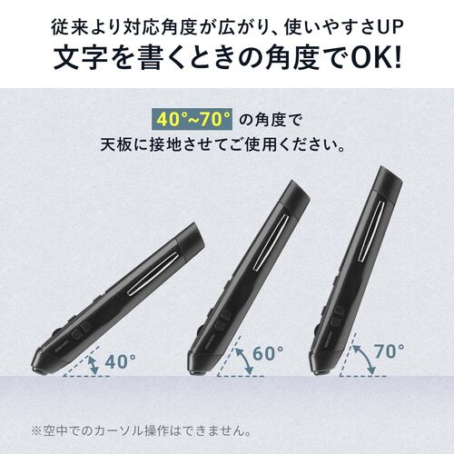 ペンマウス（Bluetooth・ワイヤレス・戻る/進む・USB A・Type-C・充電式・ペン型マウス・クリップ付き・ブラック）
