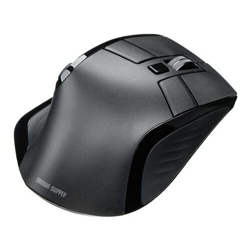 ワイヤレスマウス（エルゴノミクス・8ボタン・多機能・割り当て・液晶画面・Bluetooth・2.4GHzレシーバー・充電式・ブラック）