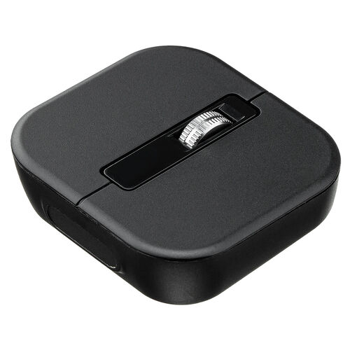 ワイヤレスマウス（マグネット着脱式・小型・Bluetooth・フルサイズ ＆ コンパクト・薄型・充電式・4ボタン・無線・持ち運び・モバイルマウス・携帯マウス・ミニマウス・ブラック）