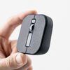 ワイヤレスマウス（マグネット着脱式・小型・Bluetooth・フルサイズ ＆ コンパクト・薄型・充電式・4ボタン・無線・持ち運び・モバイルマウス・携帯マウス・ミニマウス・ブラック）