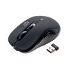 ワイヤレスマウス（Bluetooth・2.4GHz・USB-C充電式・戻る/進む・5ボタン・静音・無線・ラバーコーティング・ブラック））